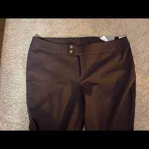 NWT CJ Banks size 22W Average Brown Dress Pants